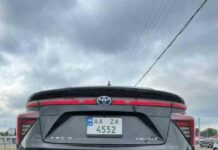 В україні зареєстрували перший водневий автомобіль (фото)