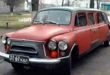 Українець побудував унікальний лімузин на основі старого «запорожця»